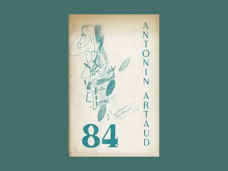 Revue 84, dont le deuxième numéro a publié un extrait de Van Gogh le suicidé de la société d'Antonin Artaud. Archives Éditions Gallimard.