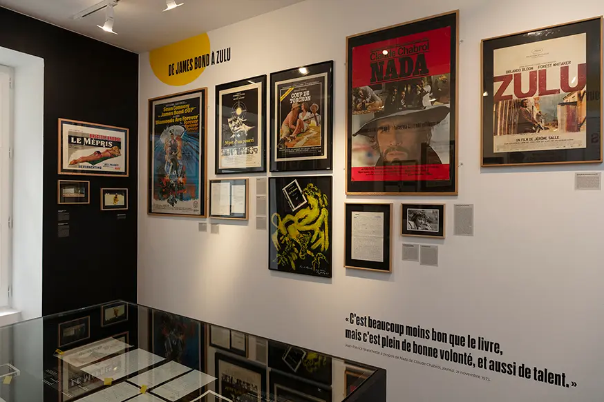 Exposition « La Série Noire au cinéma. 80 ans d'écrans noirs et de nuits blanches » à la Galerie Gallimard, du 28 mars au 13 mai 2025. Photo Francesca Mantovani © Éditions Gallimard