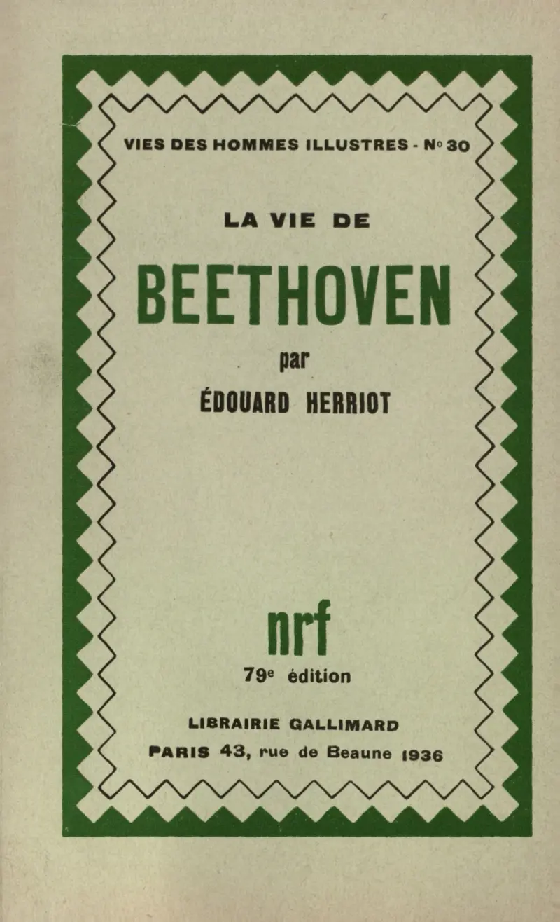 La vie de Beethoven - Édouard Herriot