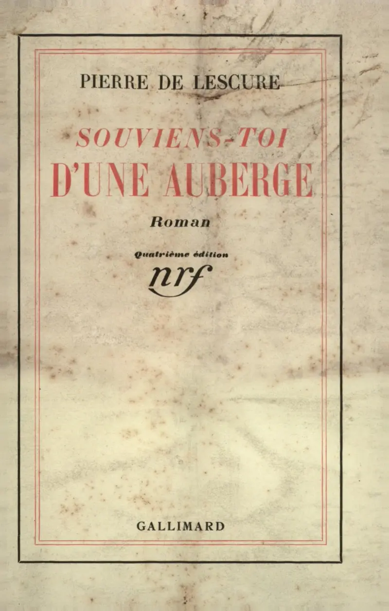Souviens-toi d'une auberge - Pierre de Lescure