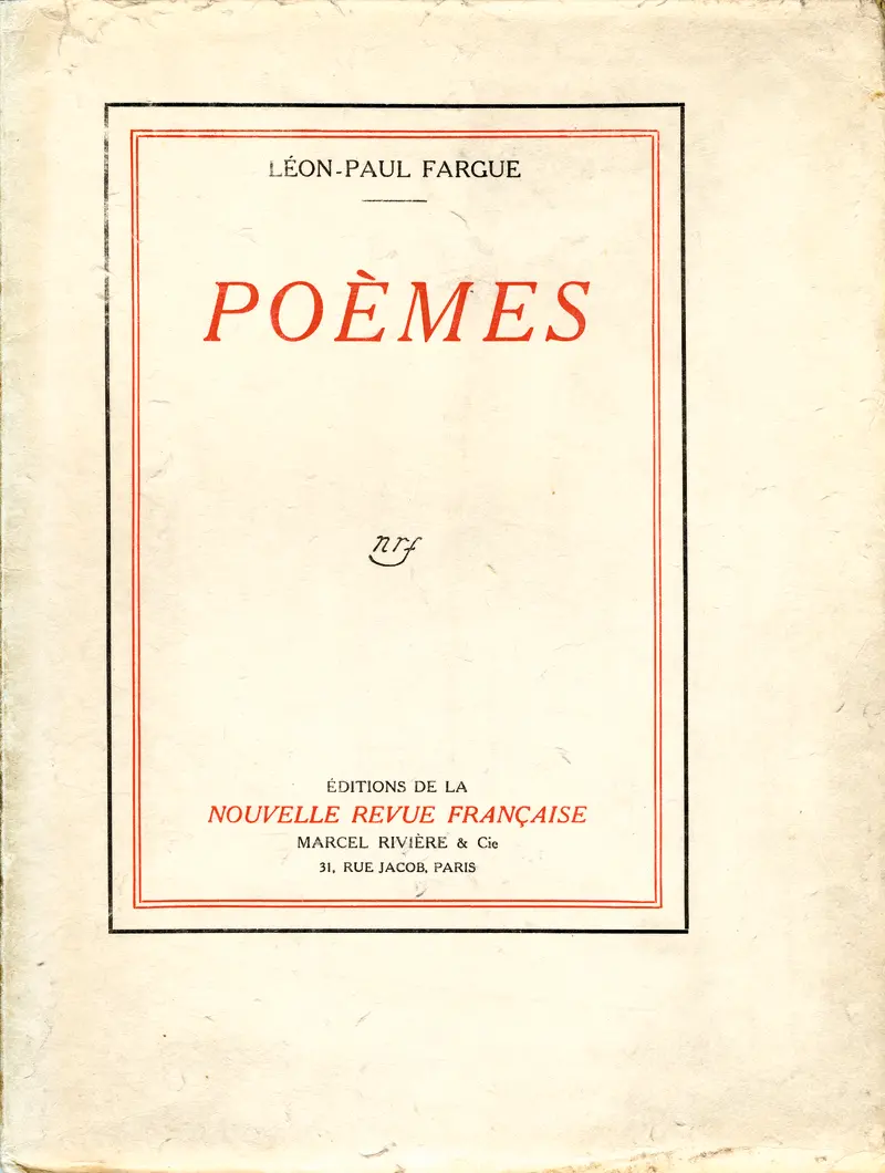 Poèmes - Léon-Paul Fargue