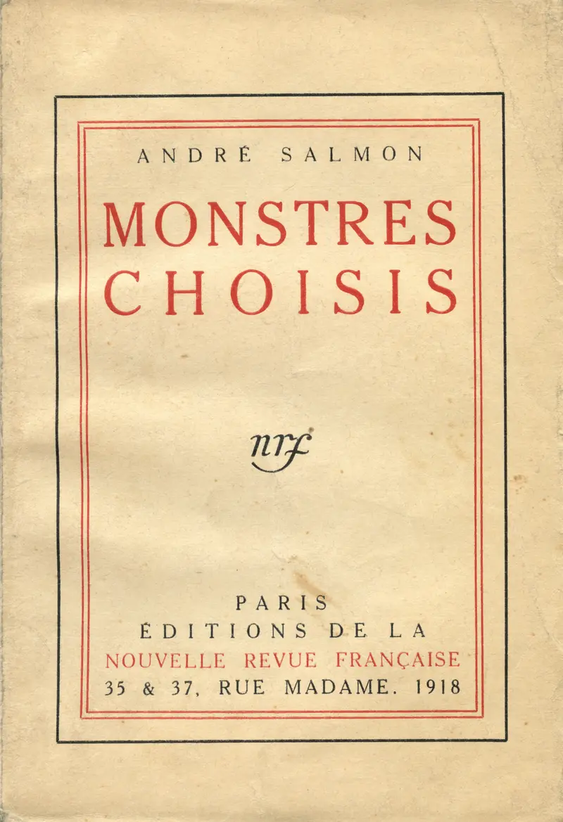 Monstres choisis - André Salmon