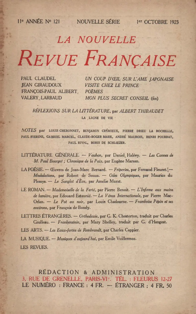 La Nouvelle Revue Française - Collectif