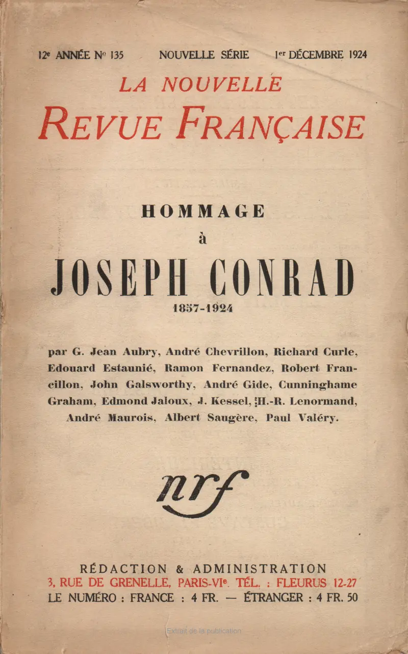 Hommage à Joseph Conrad - Collectif