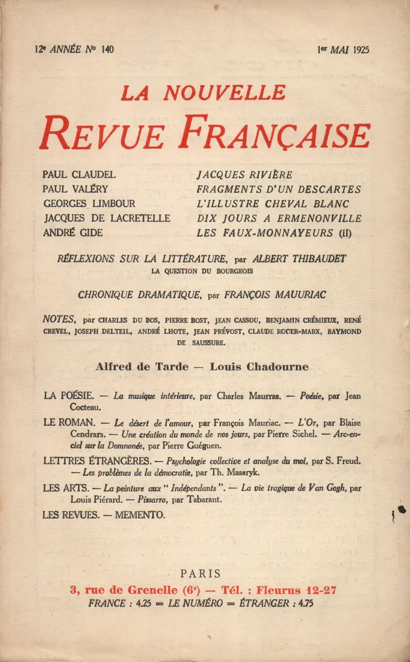 La Nouvelle Revue Française - Collectif