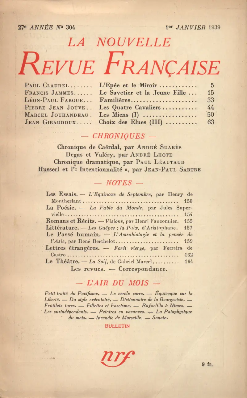 La Nouvelle Revue Française - Collectif