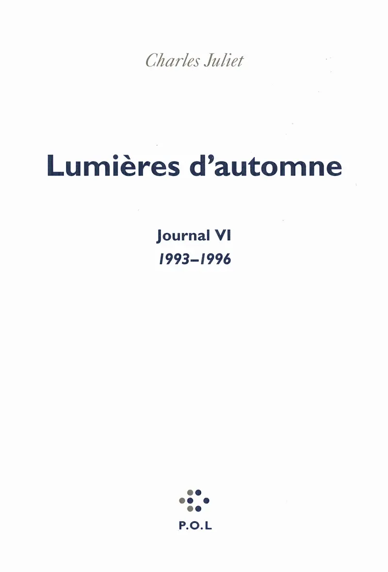 Lumières d'automne - Charles Juliet