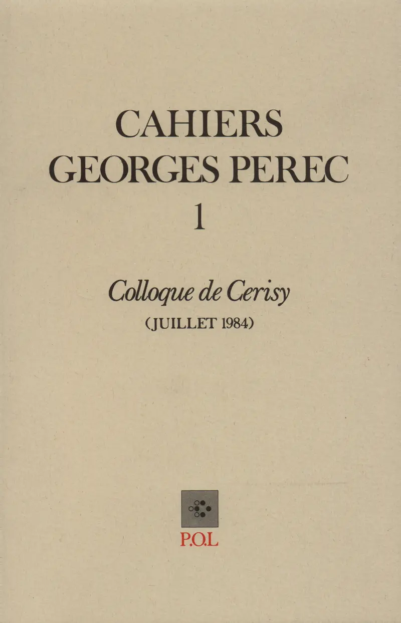 Cahiers Georges Perec - Collectif