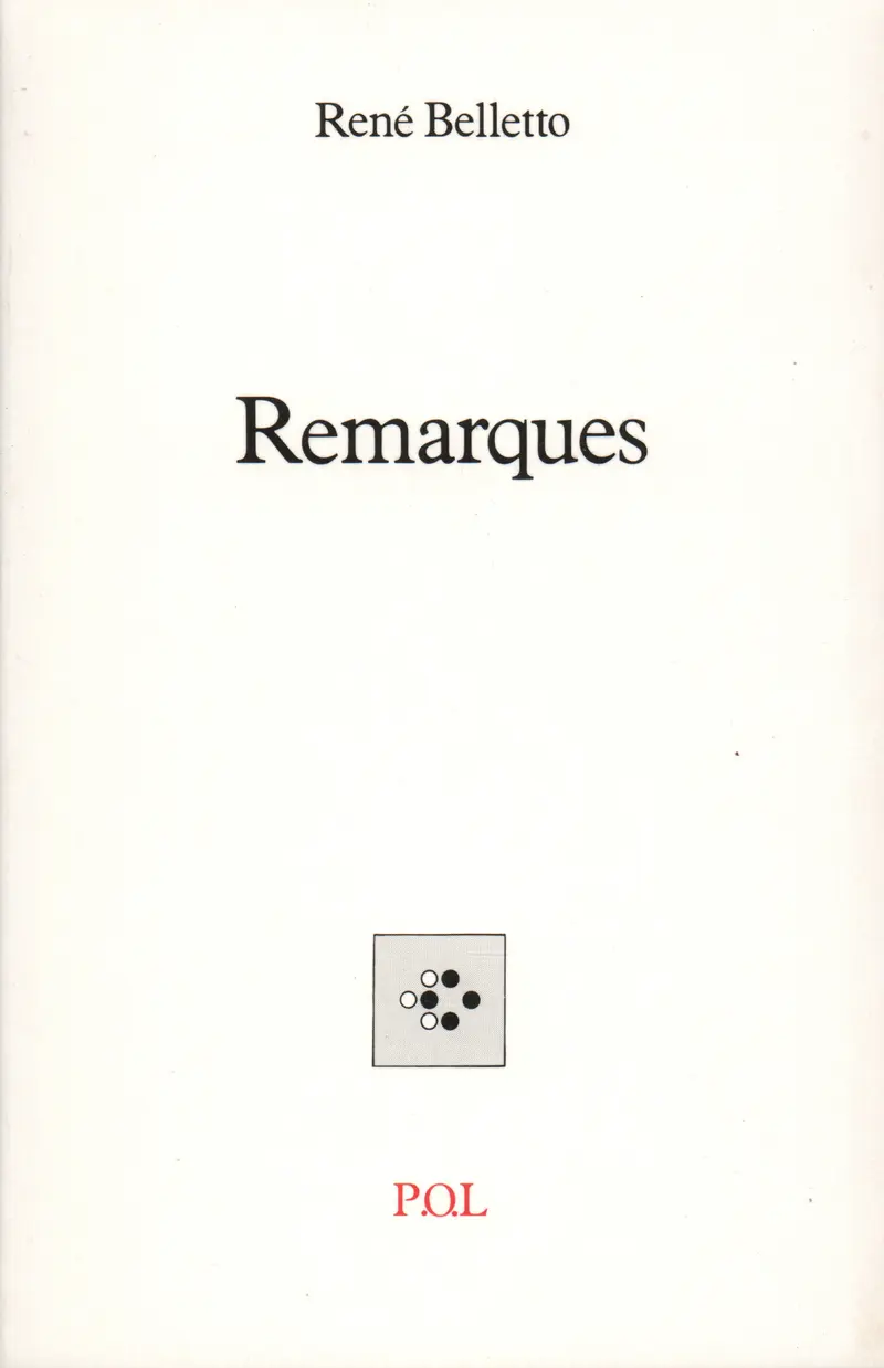 Remarques - René Belletto