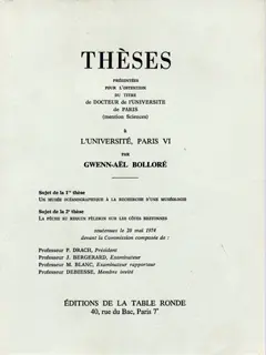 Thèses - Gwenn-Aël Bolloré