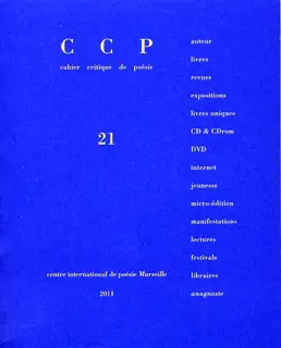 Cahier critique de poésie - Collectif