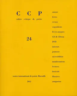 Cahier critique de poésie - Collectif