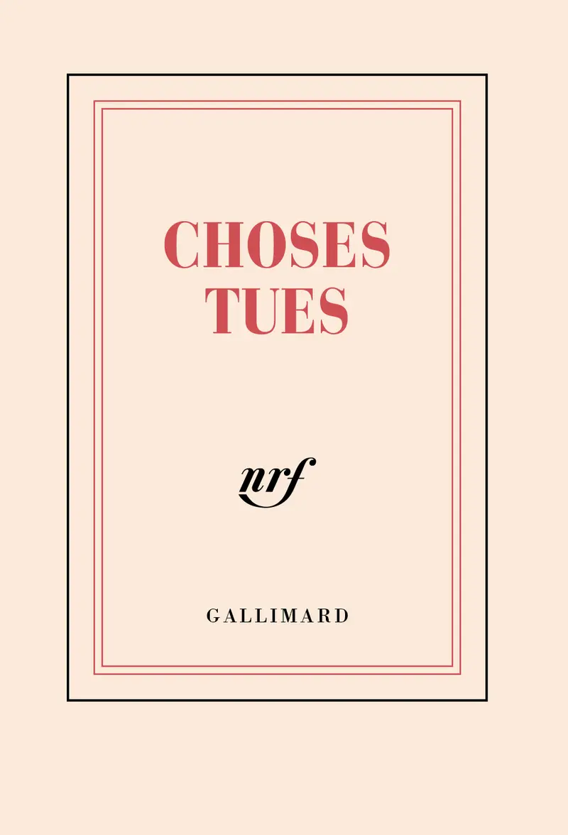 Carnet poche «Choses tues» (papeterie) - Collectif