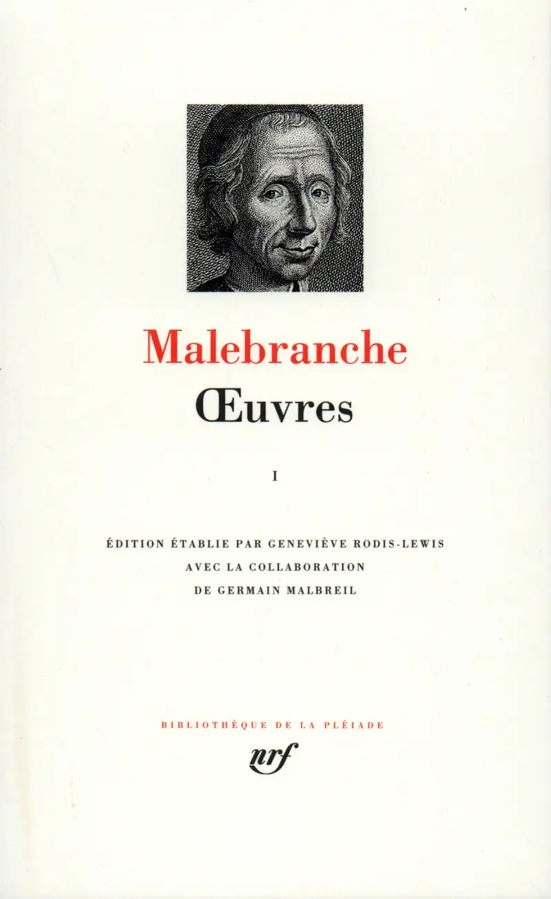 Œuvres - 1 - Nicolas Malebranche