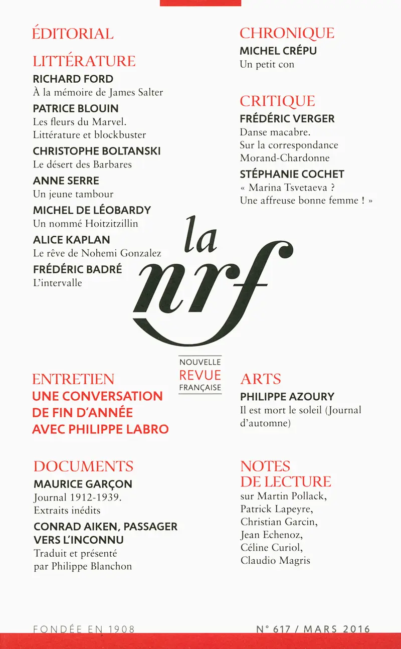 La Nouvelle Revue Française - Collectif
