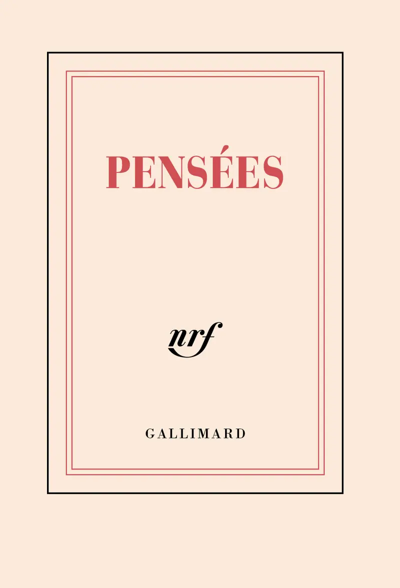 Carnet poche «Pensées» (papeterie) - Collectif
