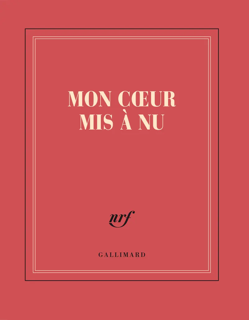 Carnet carré «Mon cœur mis à nu» (papeterie) - Collectif