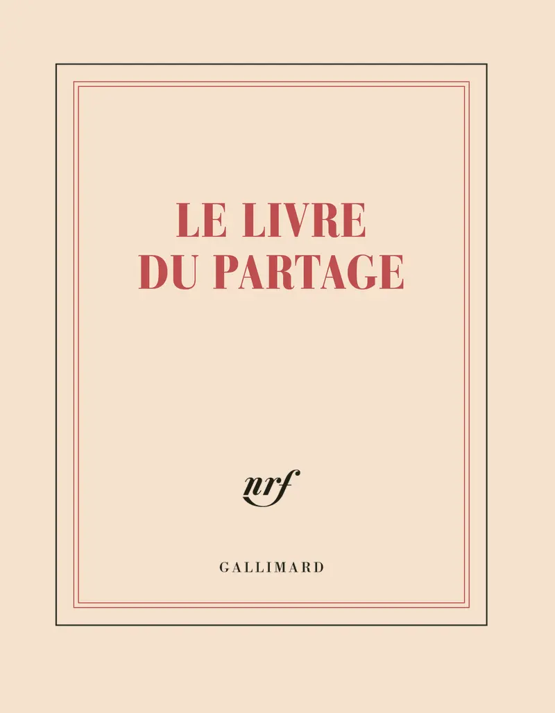 Carnet carré «Le Livre du Partage» (papeterie) - Collectif