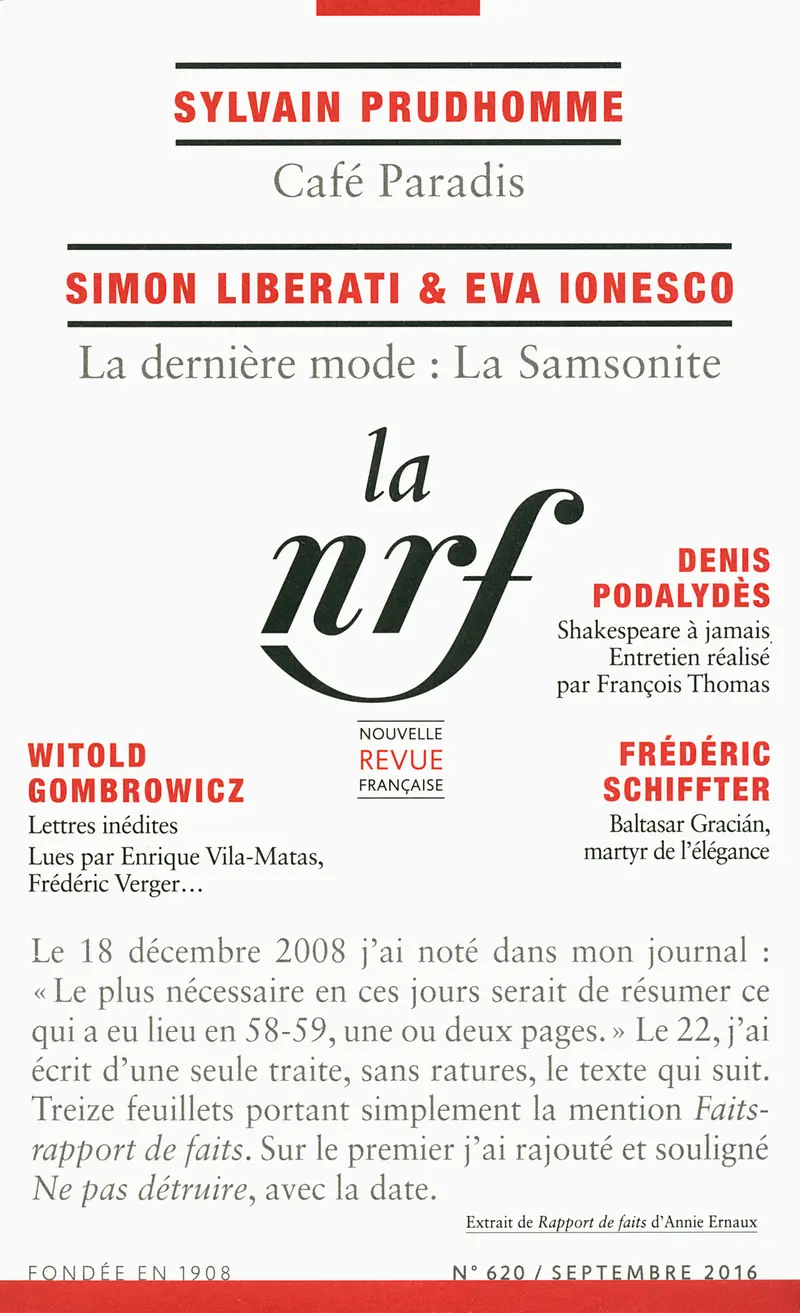 La Nouvelle Revue Française - Collectif