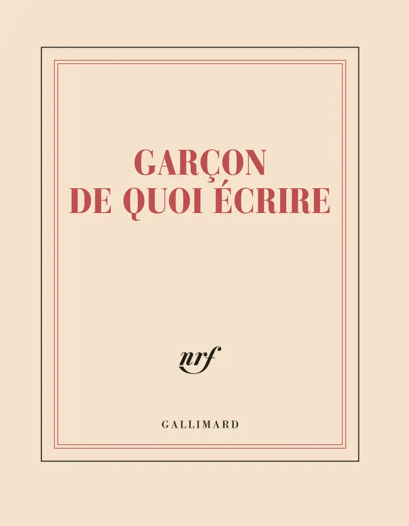 Carnet carré «Garçon de quoi écrire» (papeterie) - Collectif