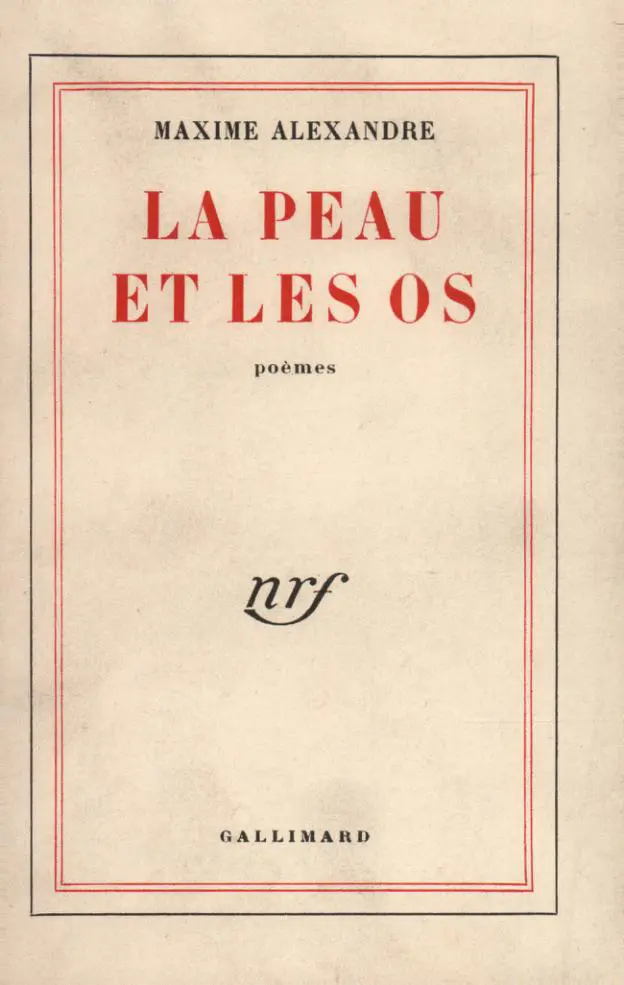 La peau et les os - Maxime Alexandre