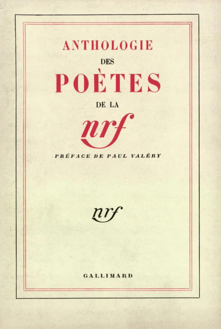 Anthologie des poètes de la N.R.F. - Collectif