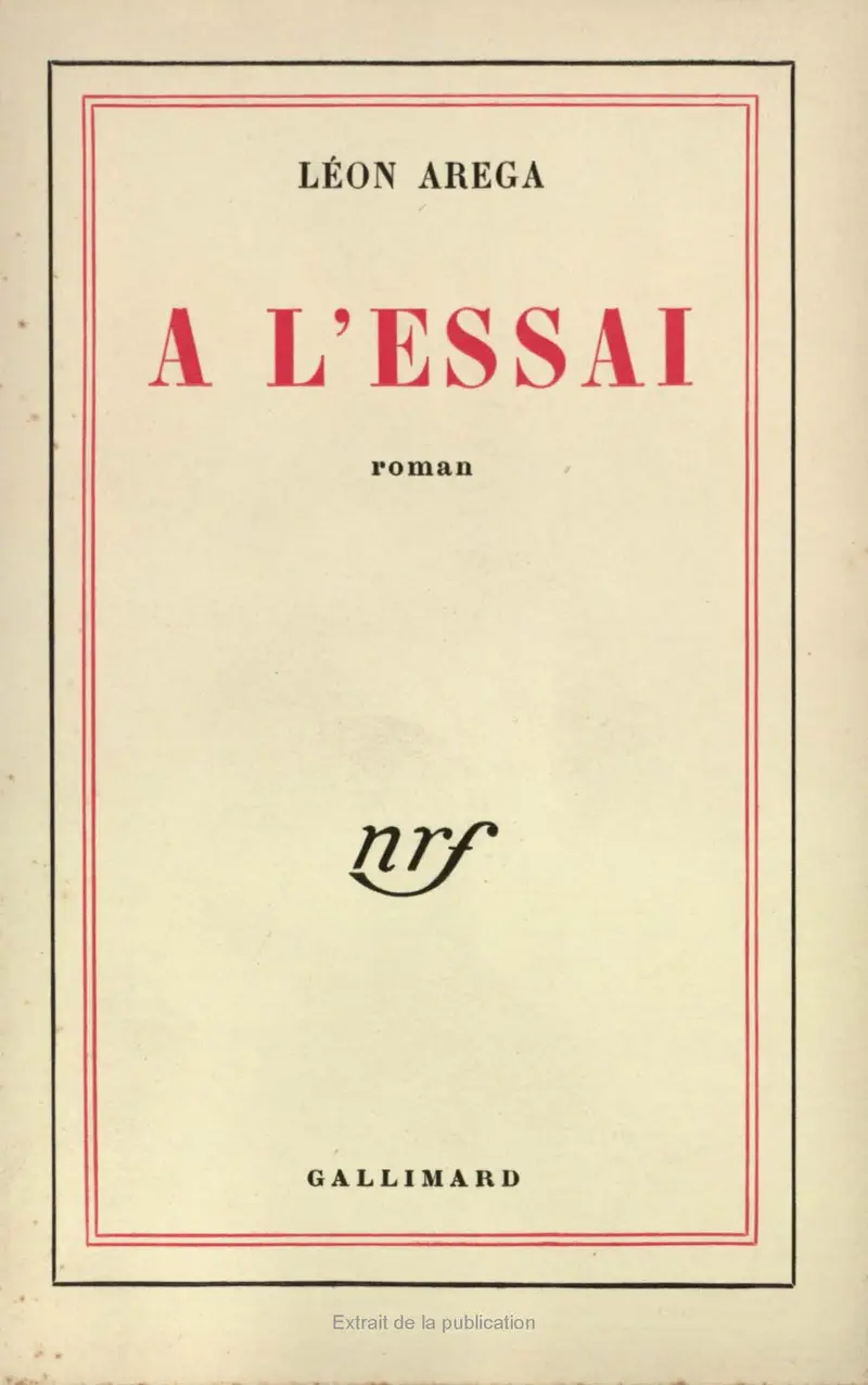 À l'essai - Léon Aréga