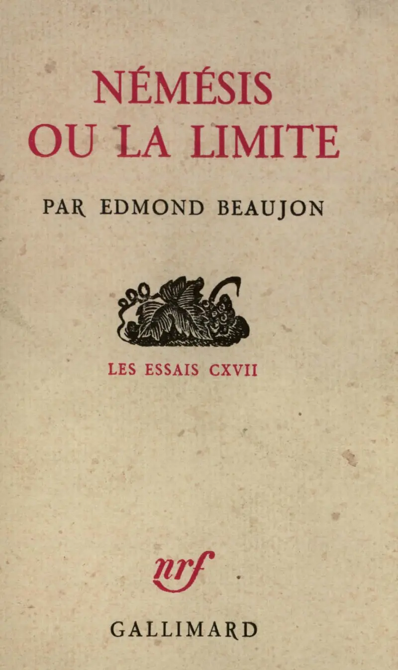 Némésis ou la limite - Edmond Beaujon