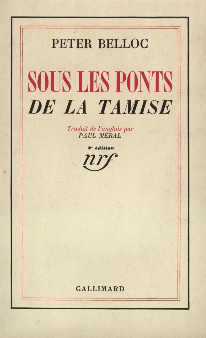 Sous les ponts de la Tamise - Peter Belloc