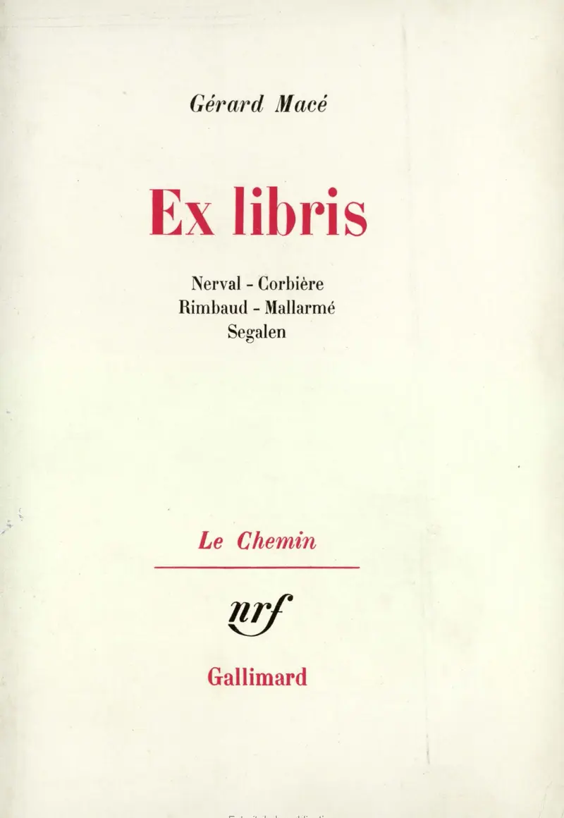 Ex libris - Gérard Macé