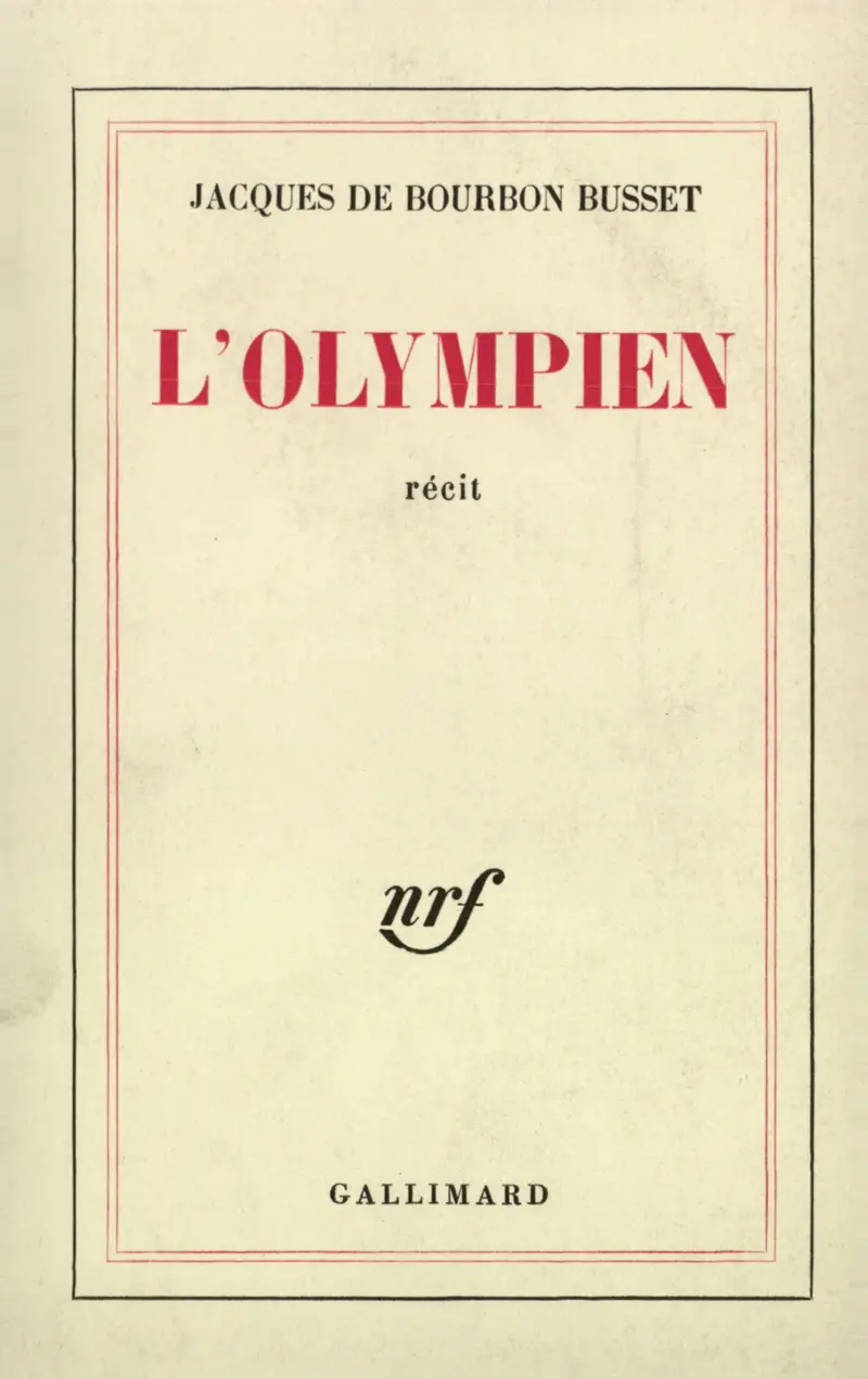 L'Olympien - Jacques de Bourbon Busset