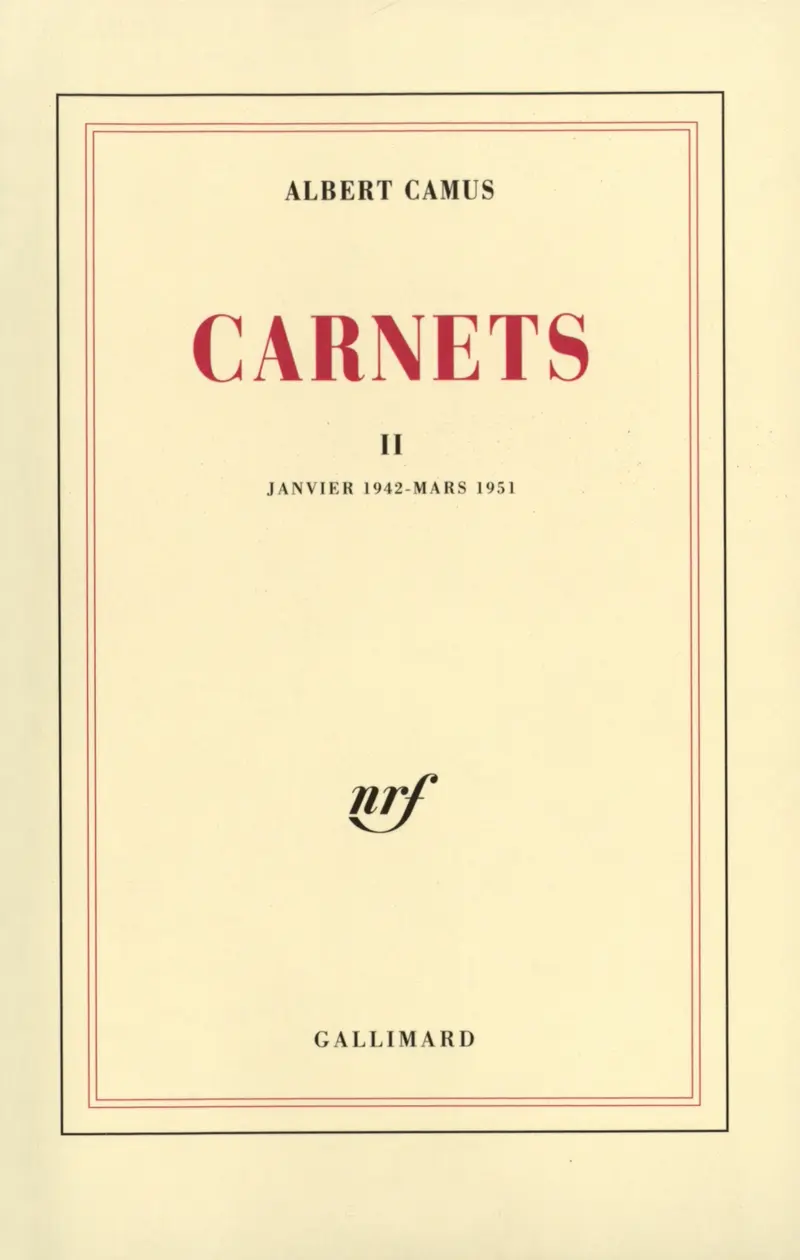 Carnets - Albert Camus