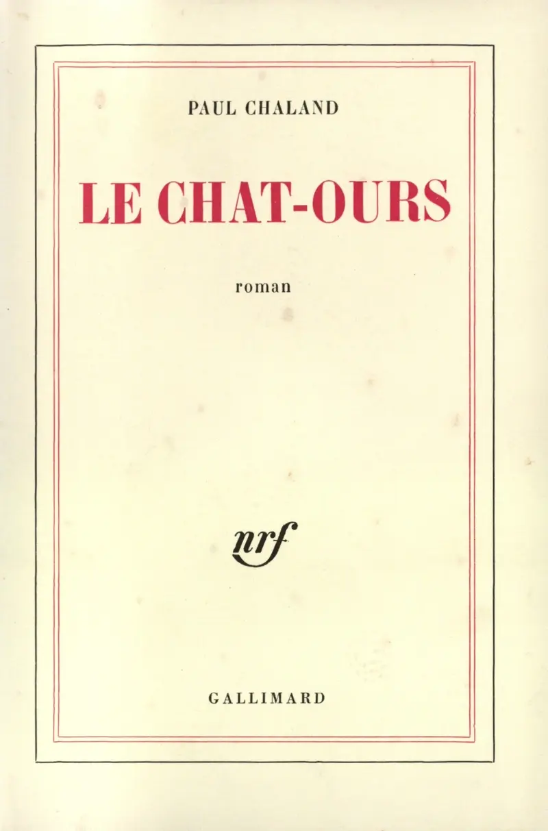 Le Chat-ours - Paul Chaland