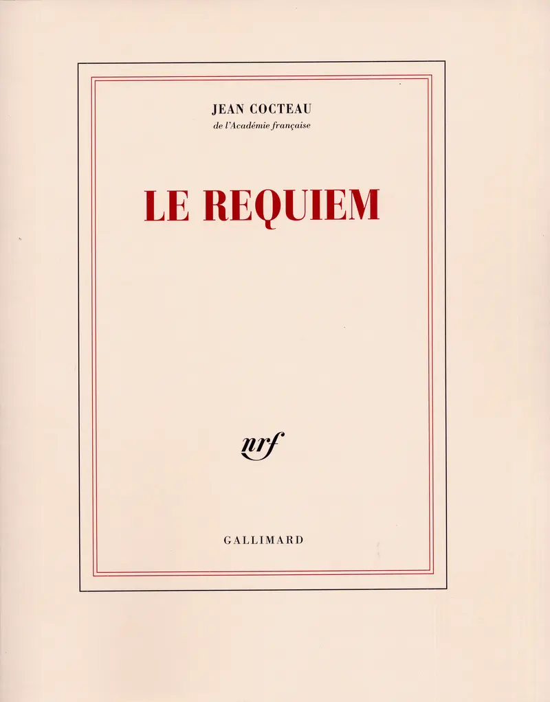 Le Requiem - Jean Cocteau