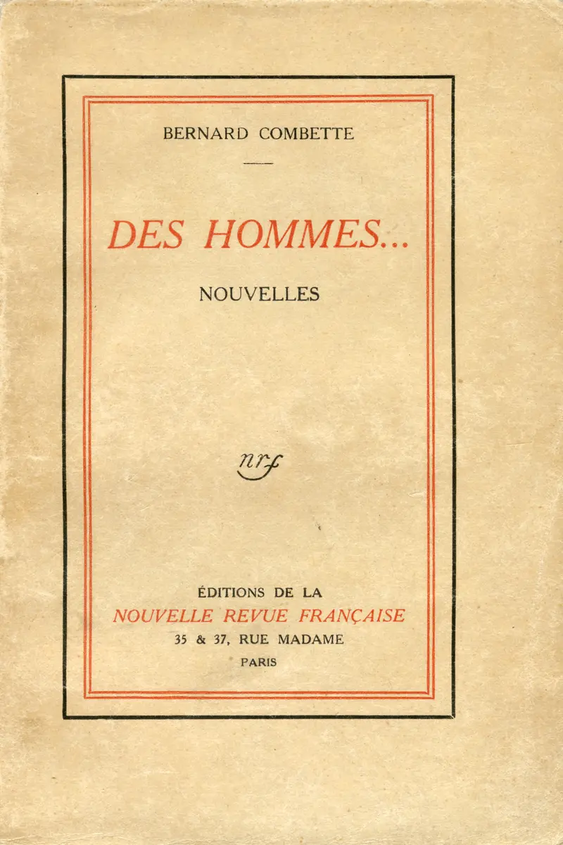 Des Hommes - Bernard Combette