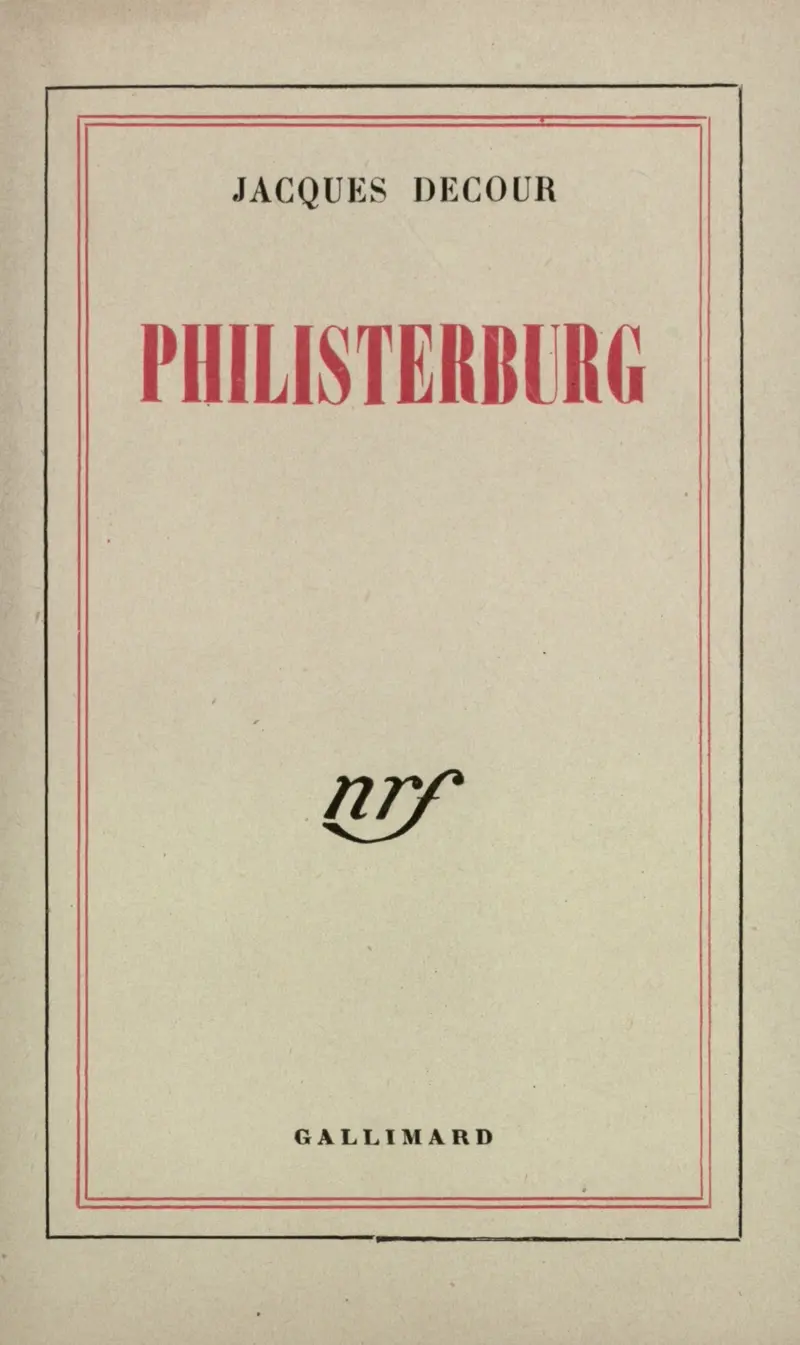 Philisterburg - Jacques Decour