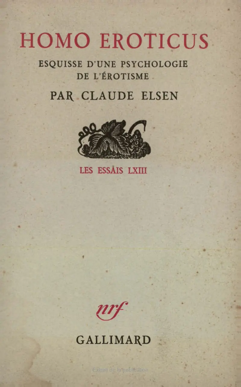 Homo eroticus - Claude Elsen