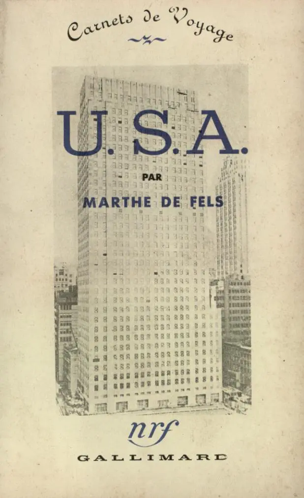 U.S.A. - Marthe de Fels