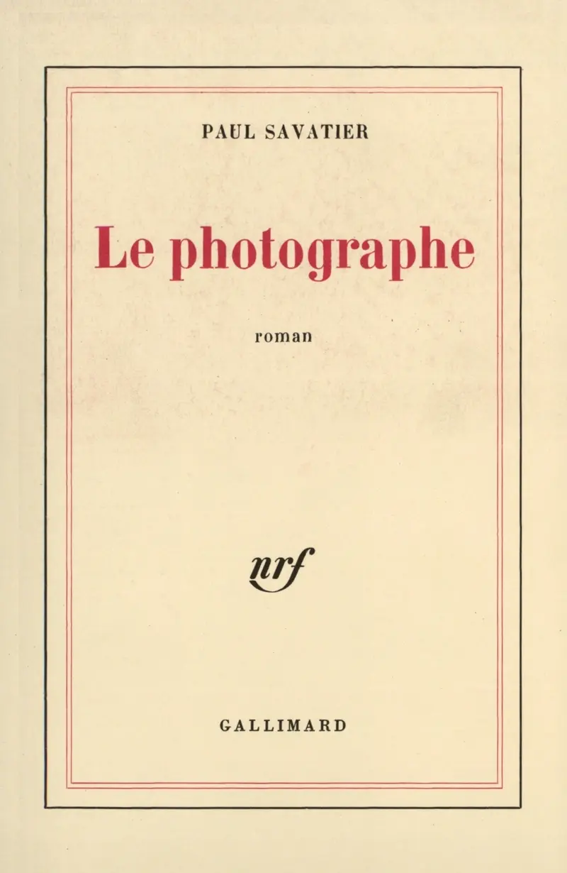 Le photographe - Paul Savatier