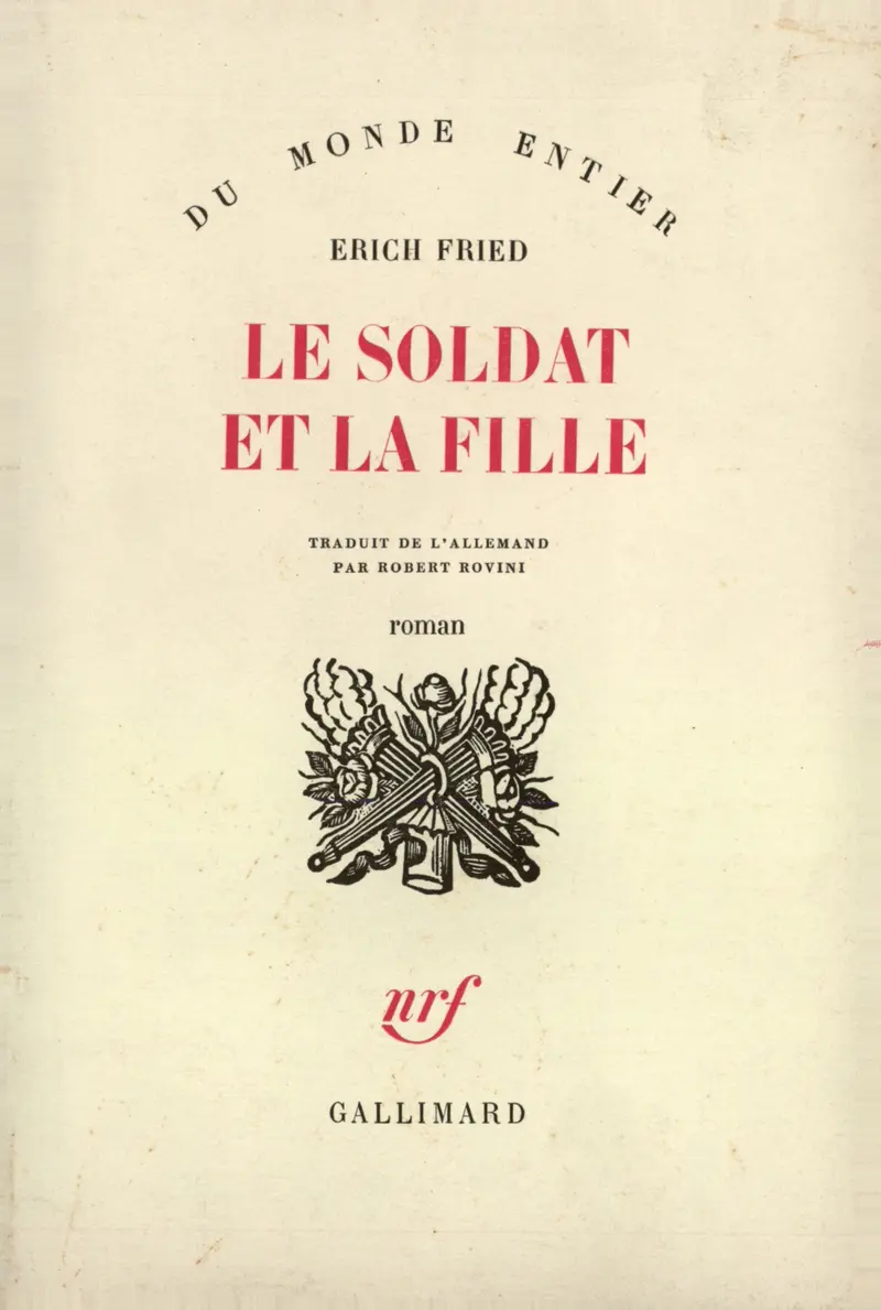 Le Soldat et la fille - Erich Fried