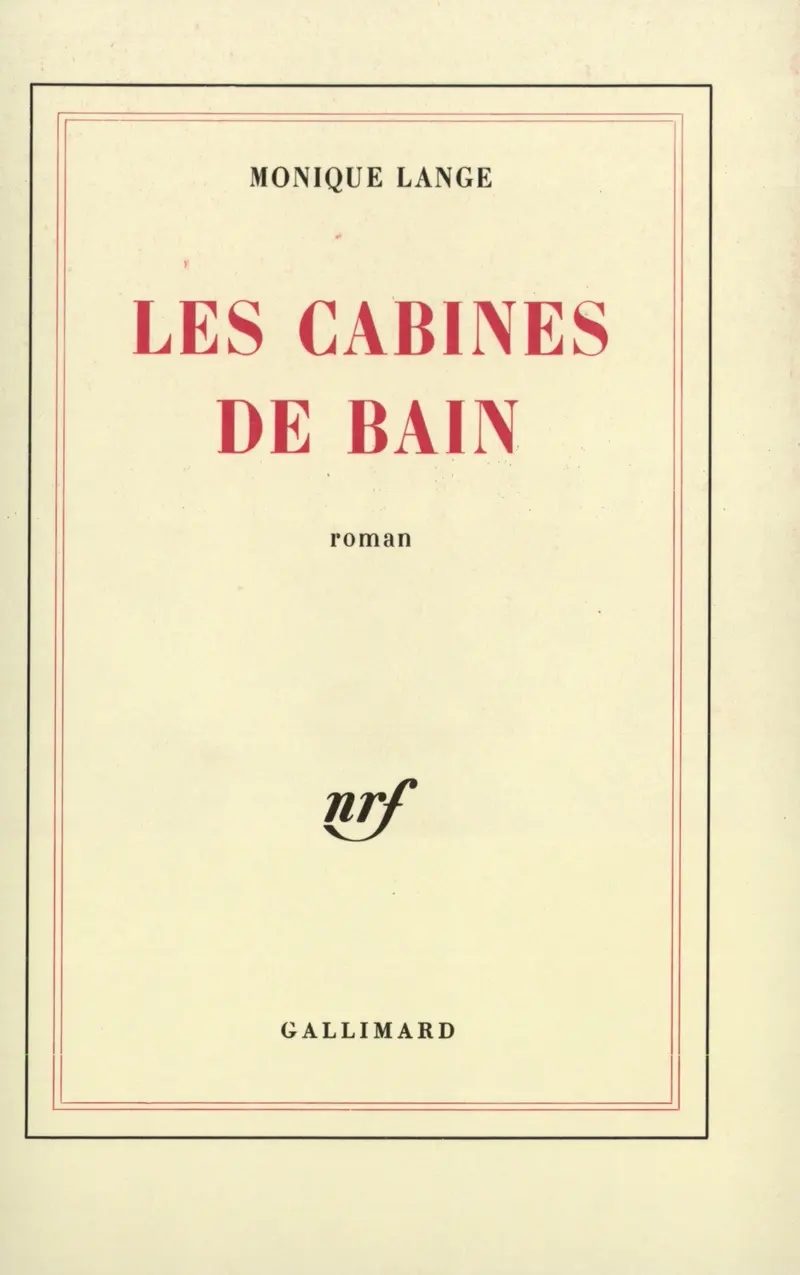 Les cabines de bain - Monique Lange
