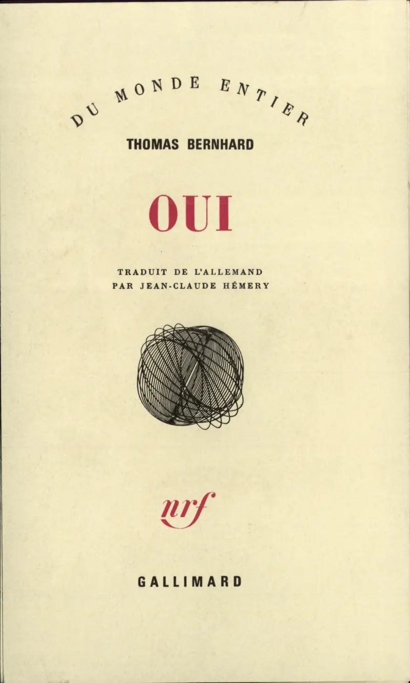 Oui - Thomas Bernhard