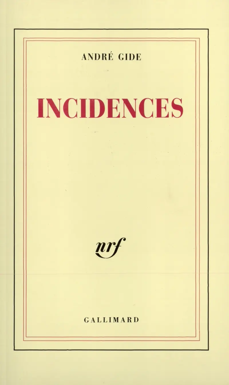 Incidences - André Gide