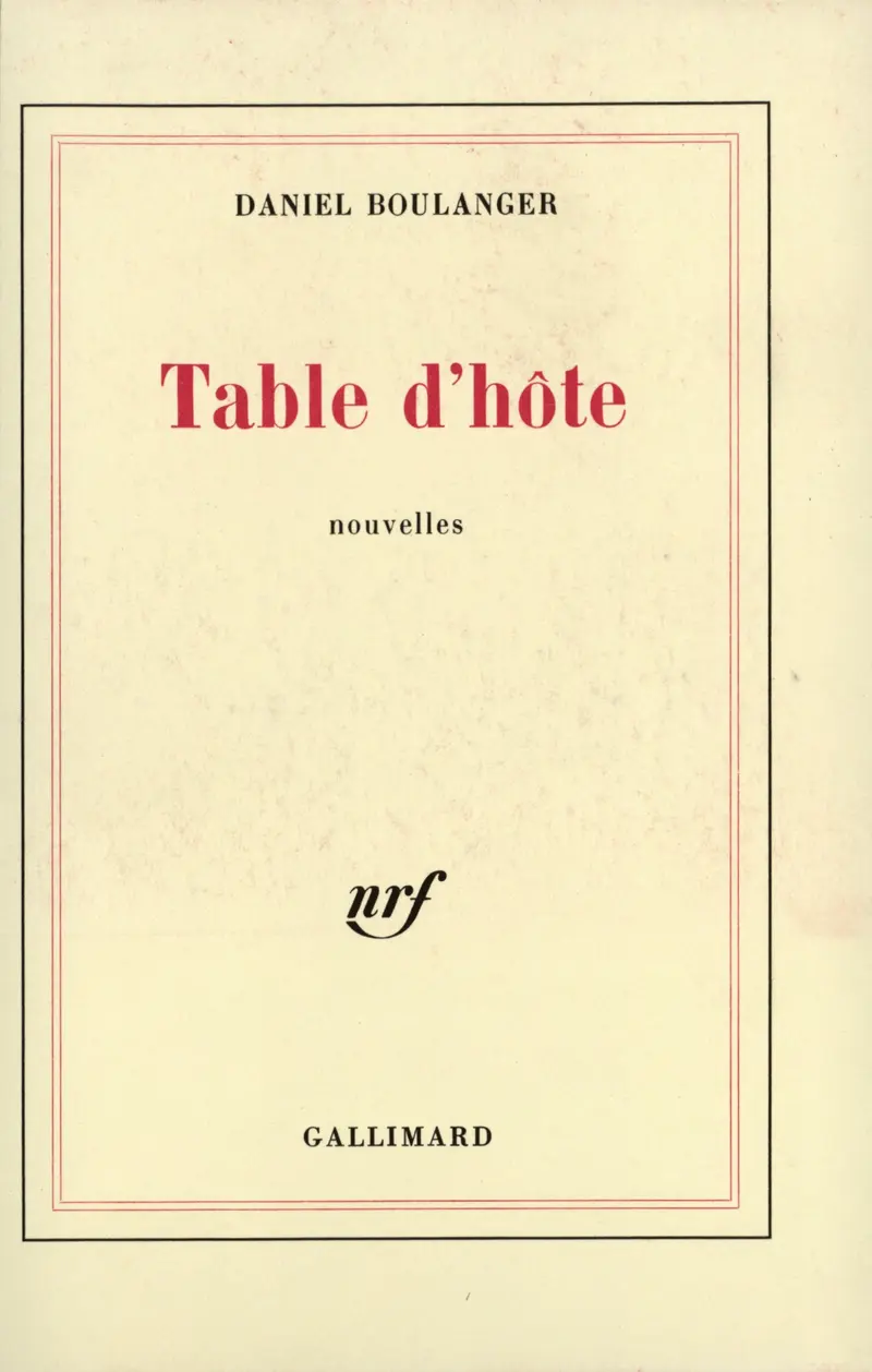 Table d'hôte - Daniel Boulanger