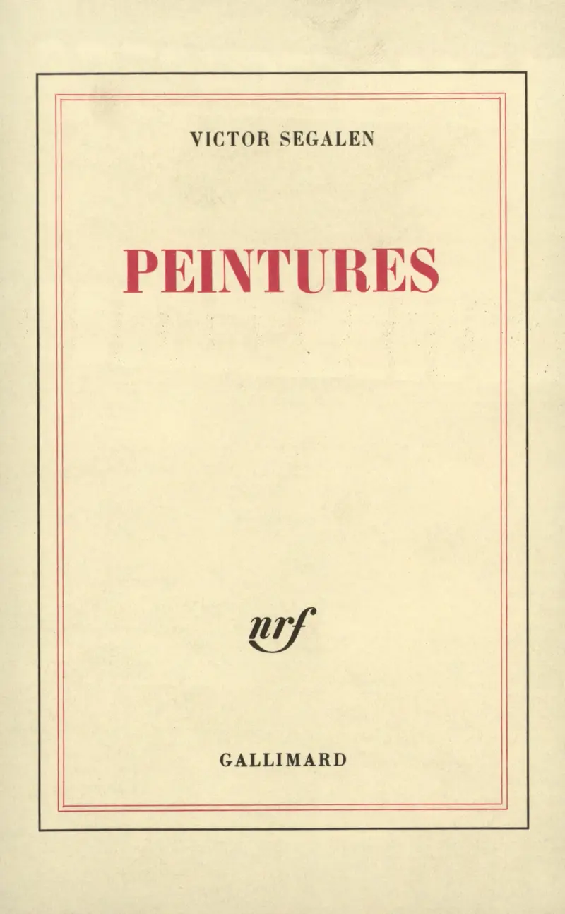 Peintures - Victor Segalen