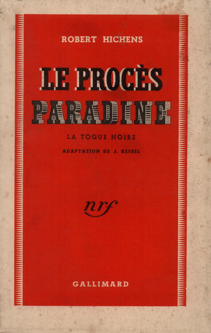 Le Procès Paradine - Robert S. Hichens