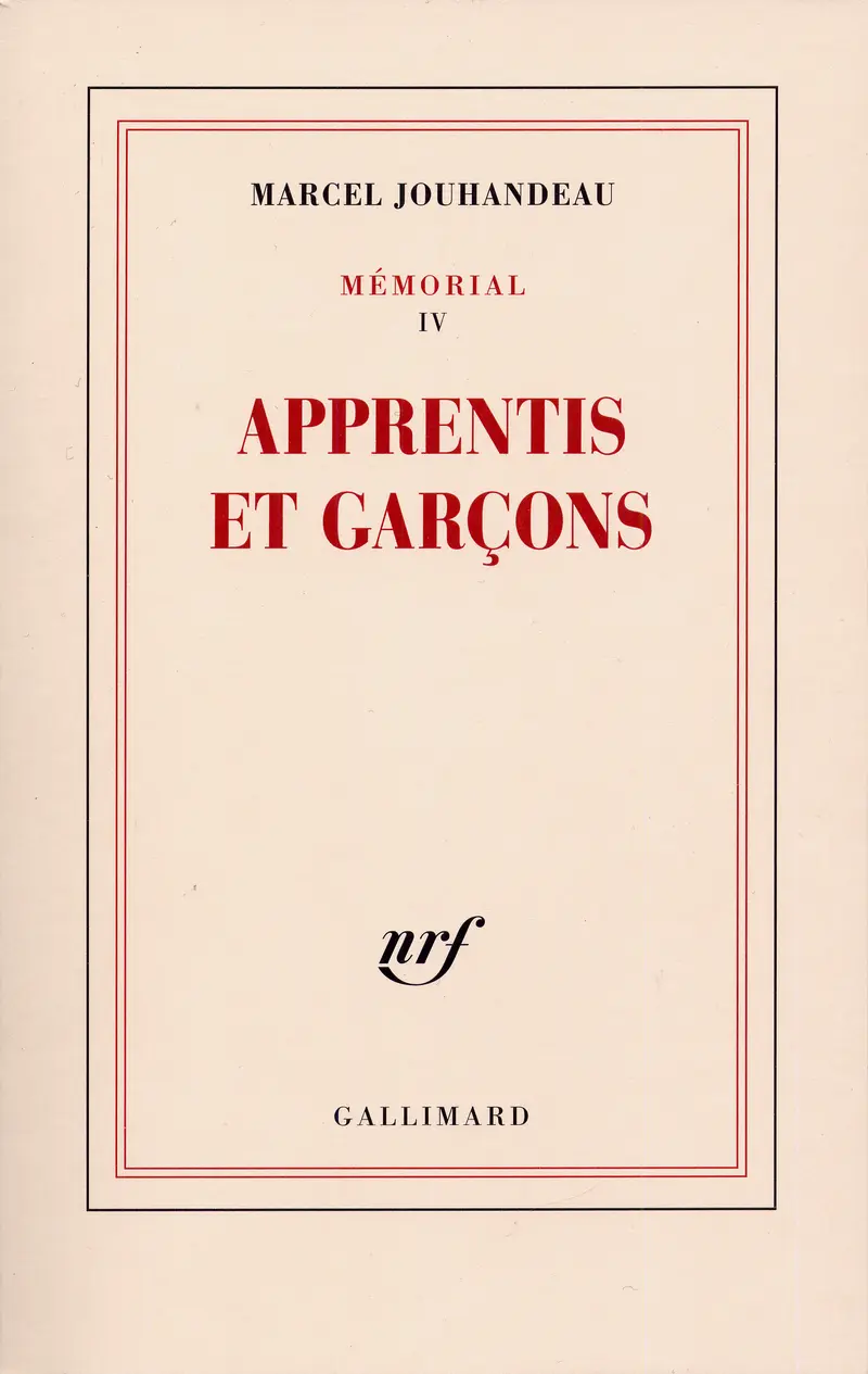 Apprentis et garçons - Marcel Jouhandeau