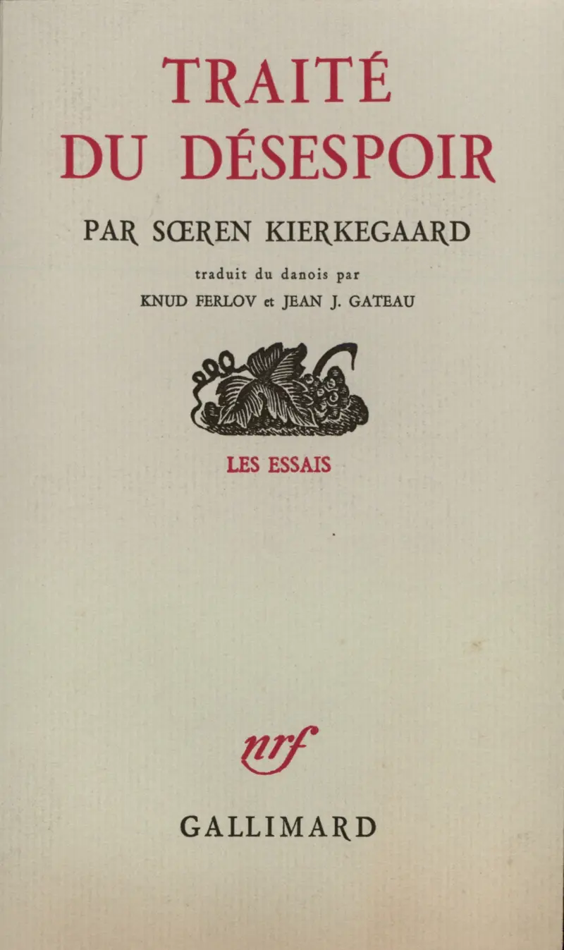 Traité du désespoir - Søren Kierkegaard