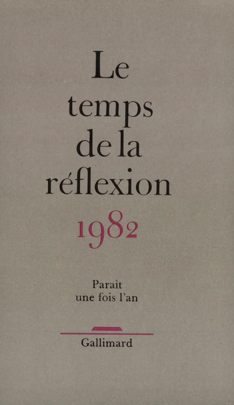 Le Temps de la réflexion - Collectif
