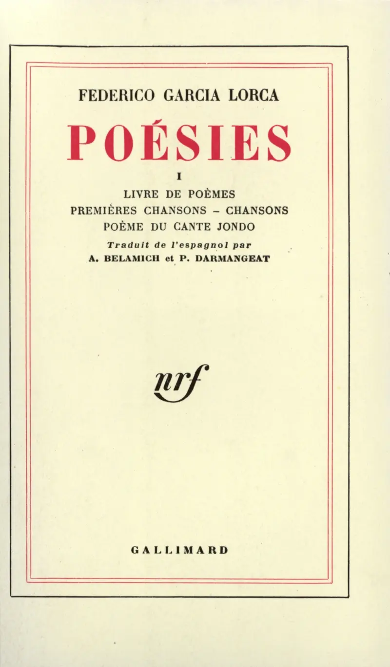 Poésies - 1 - Federico García Lorca